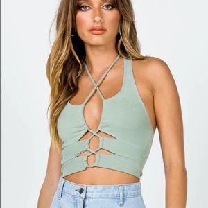 Princess Polly Raddix Top - Green